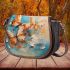 Vibrant trio of realistic butterflies Saddle Bags for Women: Perfect Gift for Girlfriend, Wife, Daughter