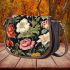 Vintage Floral Symmetry Saddle Bag