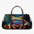 Vividly colored psychedelic cute frog 3d travel bag
