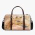 Watercolor beautiful elegant light brown horse 3d travel bag