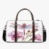 Watercolor dragonfly and pink flowers 3d travel bag