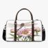 Watercolor dragonfly perched on pink peonies 3d travel bag