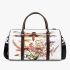 Watercolor dragonlfly perched on top of flowers 3d travel bag
