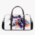 Watercolor horse colorful splashes 3d travel bag