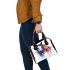 Watercolor horse colorful splashes shoulder handbag