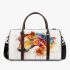 Watercolor horse head 3d travel bag