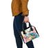 Watercolor painting of butterflies shoulder handbag