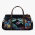 Watercolor painting of two sea turtles kissing 3d travel bag