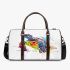 Watercolor sea turtle 3d travel bag