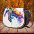 Watercolor sea turtle saddle bag