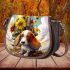 Whimsical dachshund adventure Saddle Bags for Women: Perfect Gift for Girlfriend, Wife, Daughter