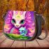 Whimsical feline cloudscape Saddle Bags for Women: Perfect Gift for Girlfriend, Wife, Daughter