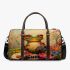 Whimsical frog with large eyes and vibrant colors 3d travel bag