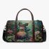 Whimsical frog with large eyes and vibrant colors 3d travel bag