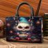 Whimsical Owl's Tea Party in the Snow Small Handbag