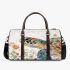 Whimsical watercolor turtle with floral patterns 3d travel bag