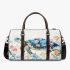 Whimsical watercolor turtle with floral patterns 3d travel bag