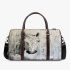 White horse painting 3d travel bag