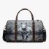 White horse painting 3d travel bag