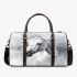 White horse smoke background 3d travel bag