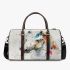 White horse with colorful spots 3d travel bag