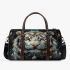 White tiger smile with dream catcher 3d travel bag