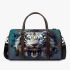 White tiger smile with dream catcher 3d travel bag