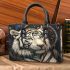 White tiger smile with dream catcher small handbag