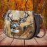 Whitetailed buck painting saddle bag