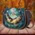 wilds flying animals with dream catcher Saddle Bag