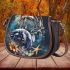 wilds ocean animals with dream catcher Saddle Bag