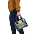 Wilds ocean with dream catcher shoulder handbag