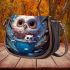 Woodland cup owl saddle bag