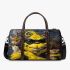 Yellow grinchy with black sunglass and dancing cats 3d travel bag