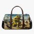 Yellow grinchy with black sunglass ride bike 3d travel bag