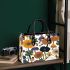 Pattern of flowers and mushroom in the style maru aronson Small Handbag, Totes, Crossbody, Purse: Bag Gift Idea for Girlfriend, Sitter, Birthday, Women ,Daughter, Mama, Ladies