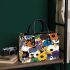 Pattern of flowers maru aronson colors Small Handbag, Totes, Crossbody, Purse: Bag Gift Idea for Girlfriend, Sitter, Birthday, Women ,Daughter, Mama, Ladies