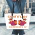 A Moment Of Gratitude Makes A Difference In Your Attitude Leather Tote Bag