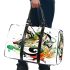 Abstract animal large abstract shapes around the creature 3d travel bag