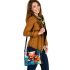 Abstract Colorful Floral Painting Shoulder Handbag