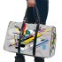 Abstract composition featuring various geometric shapes 3d travel bag