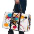 Abstract composition of colorful circles and lines 3d travel bag