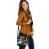 Abstract composition of colorful shapes shoulder handbag