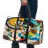 Abstract composition of colorful shapes 3d travel bag