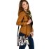 Abstract composition of simple shapes shoulder handbag