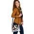 Abstract composition of simple shapes shoulder handbag