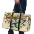 Abstract dragonfly with swirls and flowers 3d travel bag