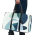 Abstract flat vector illustration of large shapes 3d travel bag