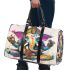 Abstract graffiti art in the style of victor 3d travel bag