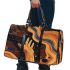 Abstract illustration of an outstretched hand 3d travel bag